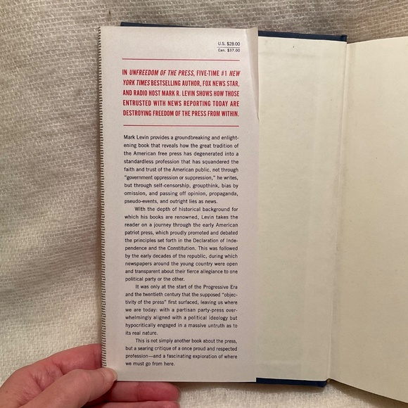 Unfreedom of the Press book by Mark Levin Hardcover - Picture 4 of 5